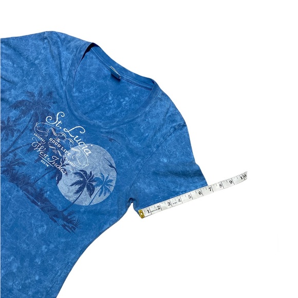 St. Lucia Blue Short Sleeve Tee Size M - Picture 8 of 11